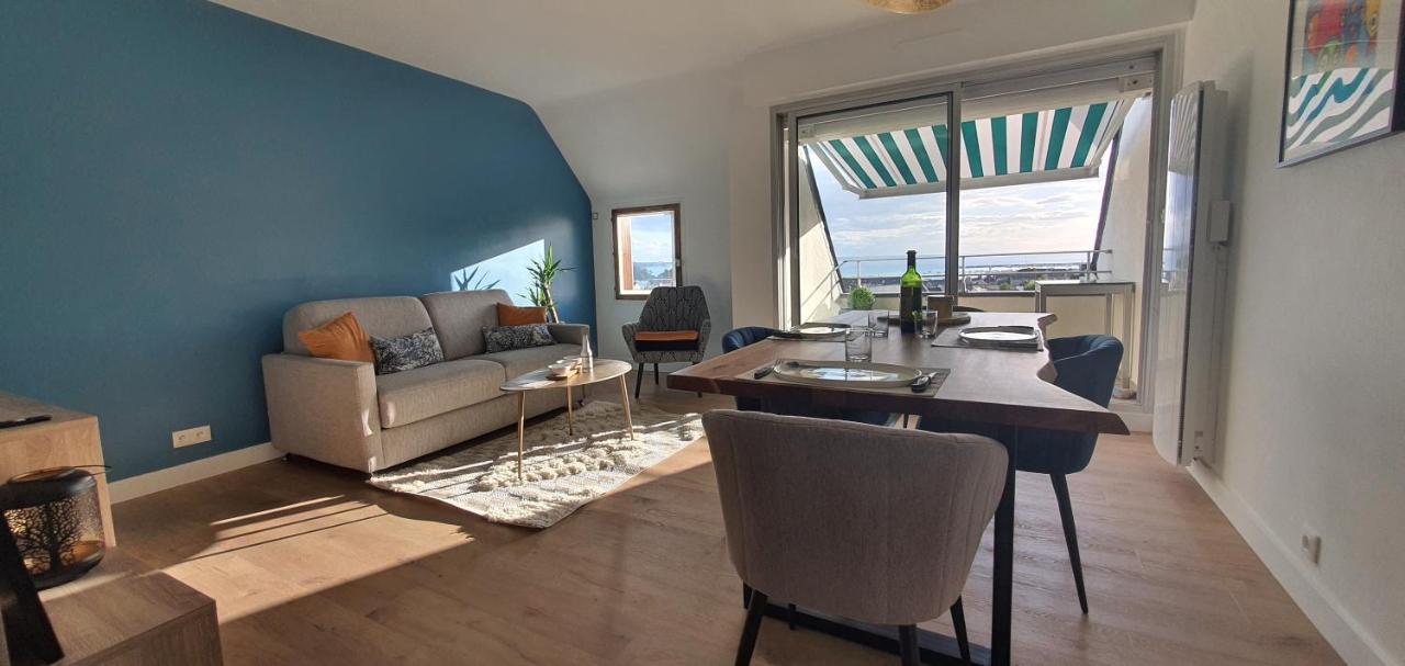 Appartement Bretagne Vue Mer Exceptionnelle Sur Les Hauts D'Erquy Au Calme ! Et Au Pied Du Gr34 Bagian luar foto