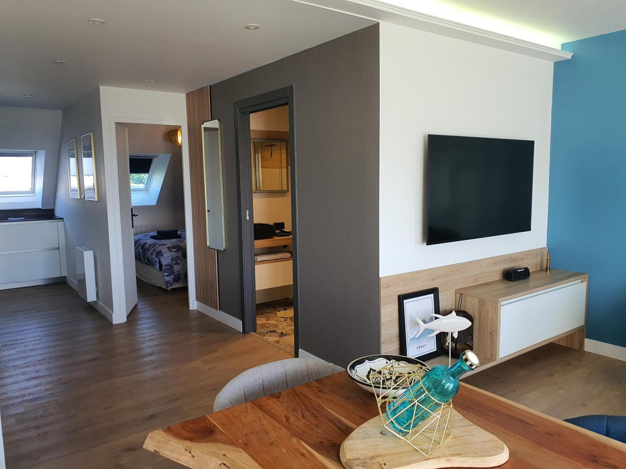 Appartement Bretagne Vue Mer Exceptionnelle Sur Les Hauts D'Erquy Au Calme ! Et Au Pied Du Gr34 Bagian luar foto